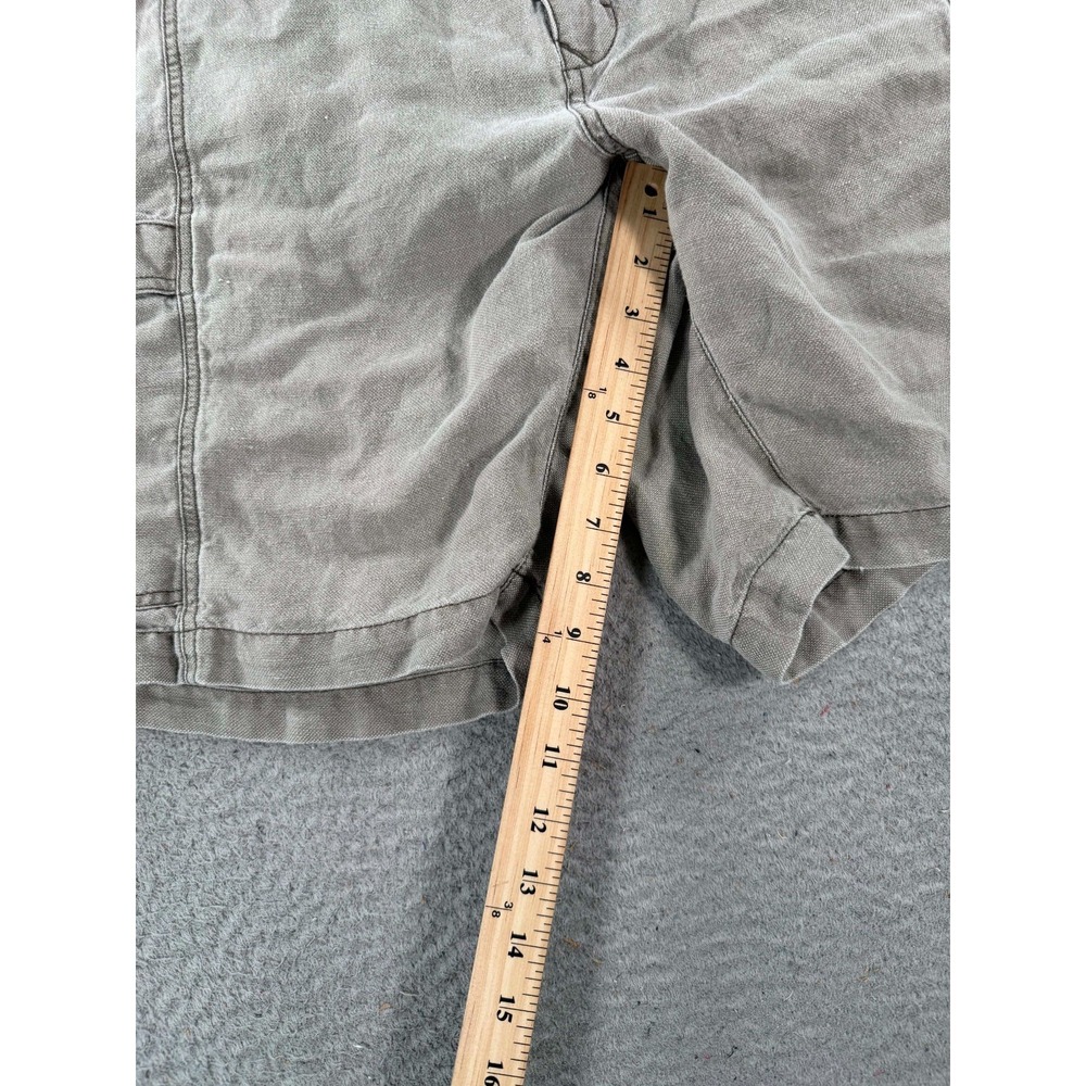 Tommy‎ Bahama Shorts Men's 2XB Gray Linen Cargo Pockets Elastic Waist Mid Rise - Picture 7 of 10